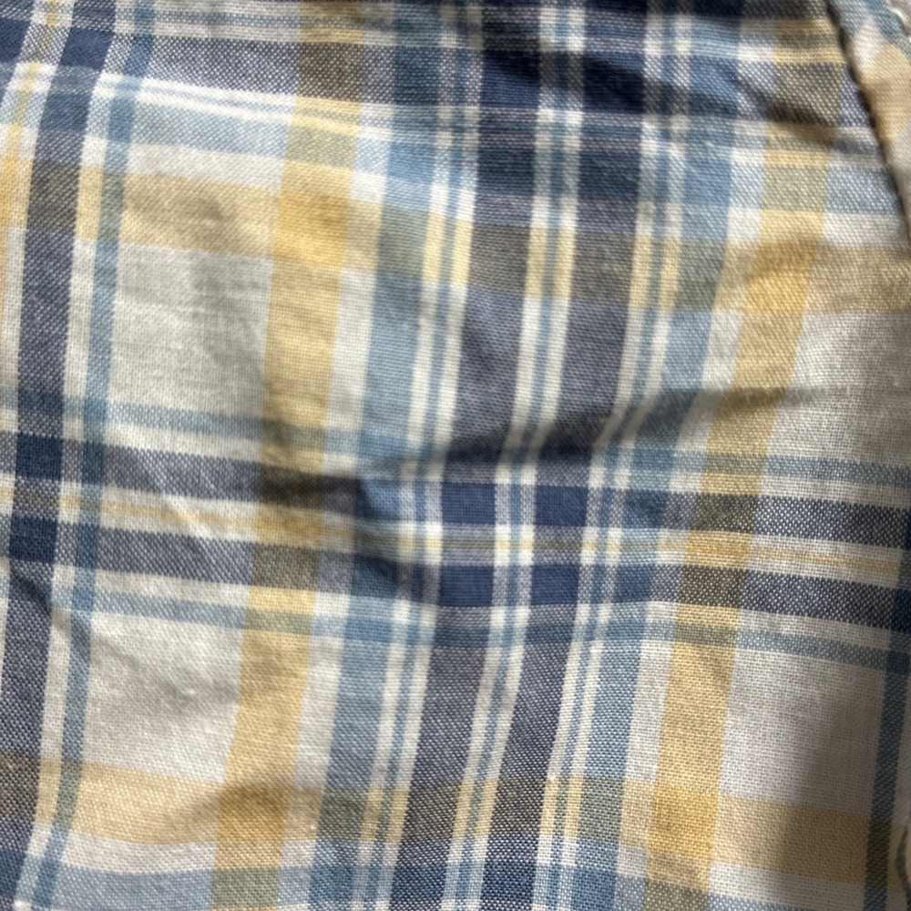 OSHKOSH B'GOSH Vestbak pant overalls Matching Plaid Shirt Boys 12 Months 2 Piece - Picture 6 of 11